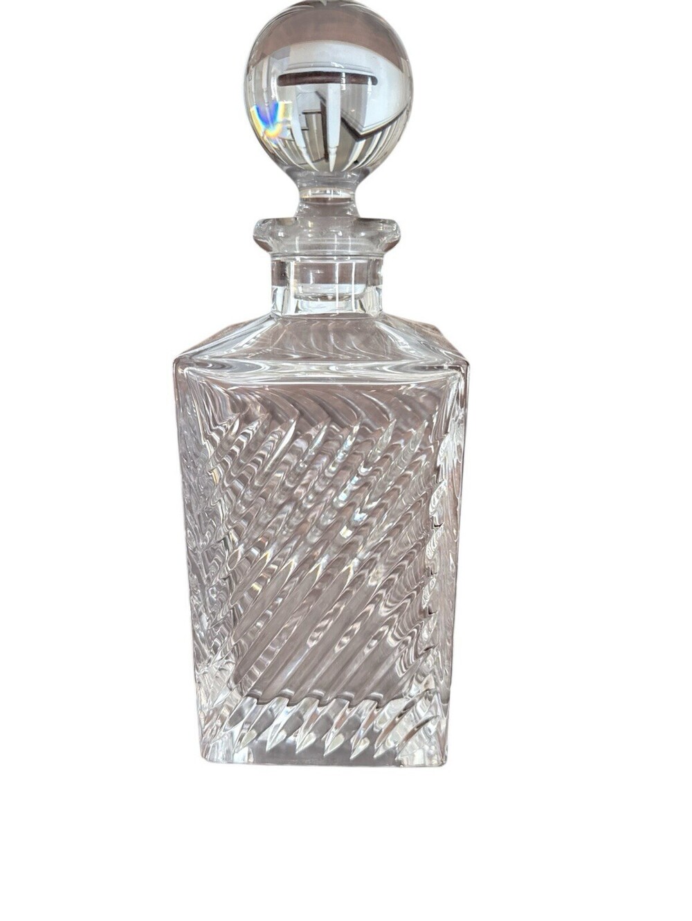 Mikasa Bainbridge Whiskey Decanter Euc Lead Crystal Vintage